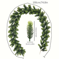 Artificial Green Christmas Wreath Pine Branch Decor