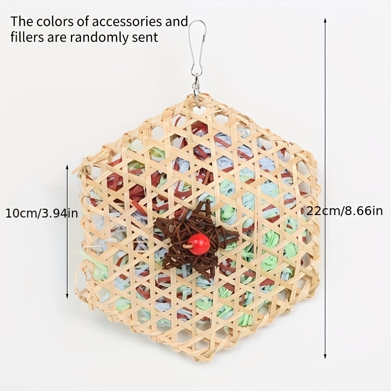 Parrot Natural Grass Woven Toys For Budgerigar