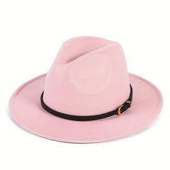 Vintage Fedora Cap Solid Felt Sun Hat Outdoor Sunscreen Jazz Hats