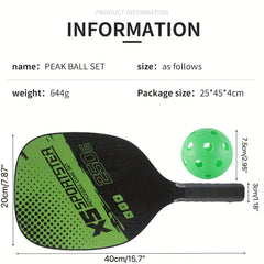 Pickleball Fun Pack with 2 Rackets, 4 Balls & More