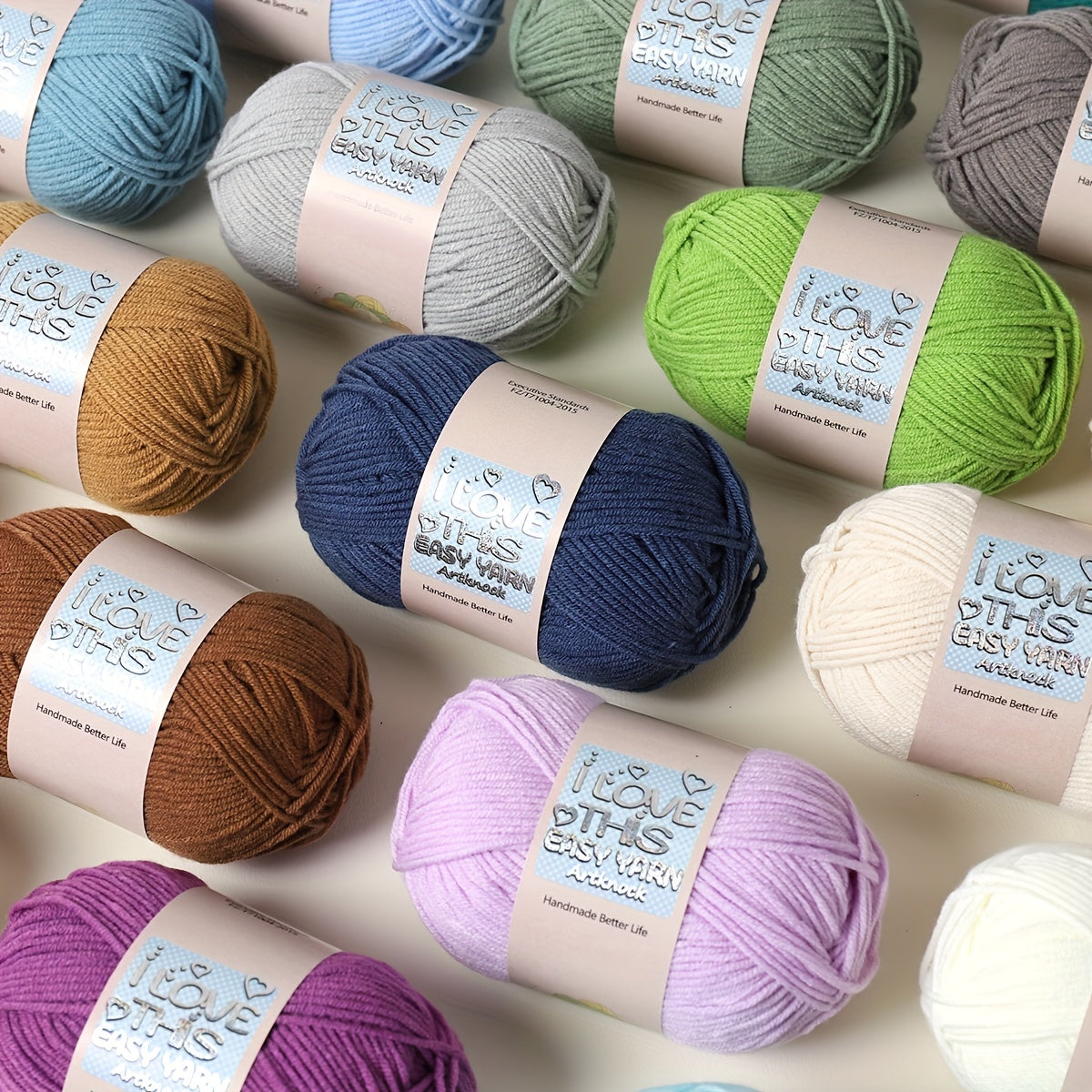 Acrylic Rayon 4ply Milk Yarn Hand Knitting Crochet Worsted 110m 47g