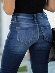 Women's Ripped High Stretch Skinny Denim Pants