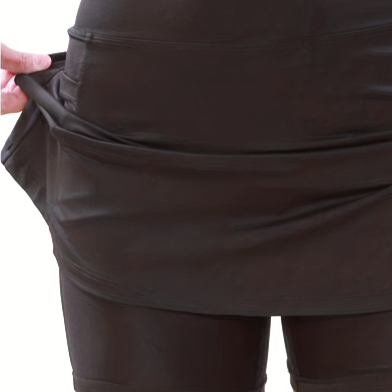 Solid Pocket Skort Running Tennis Golf Skort Women's Clothing