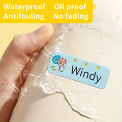 Customized High Name Stickers, Waterproof, Non-fading, Easy to Mark Items