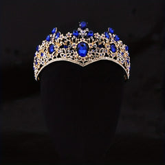 Crystal Headband Queen Crown Head Jewelry Bridal Hair Accessories