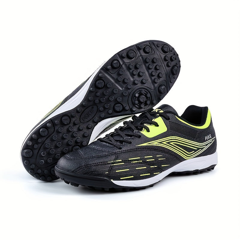 Boy's Low Top Turf Football Boots Anti-skid Lace Up TF Soccer Cleats
