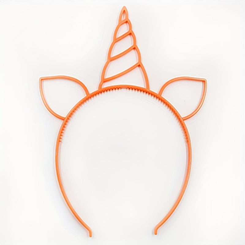 12pcs Unicorn Headbands for Birthday Party, Fluorescent Candy Magic Design