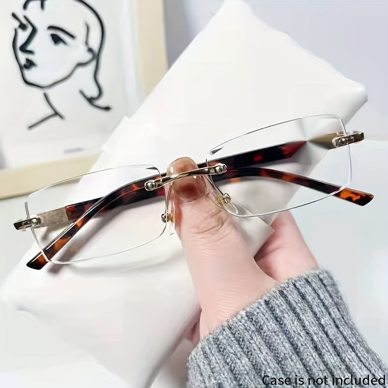 Light Blocking Rimless HD Reading Glasses