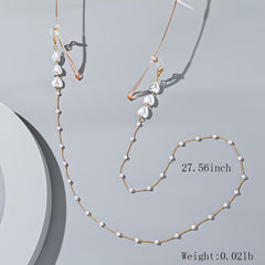 Faux Pearl Glasses Chain Sunglasses Holder Eyeglass Retainer Gift For Her