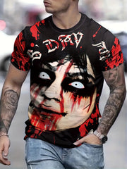Men's Portrait Graphic Novel T-shirt for Summer