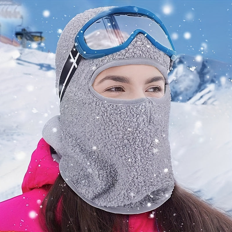 Winter Windproof Full Face Plus Velvet Mask for Outdoor Activities