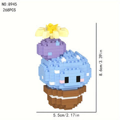 Gift Cactus Block Decorative Ornament, Christmas & Halloween