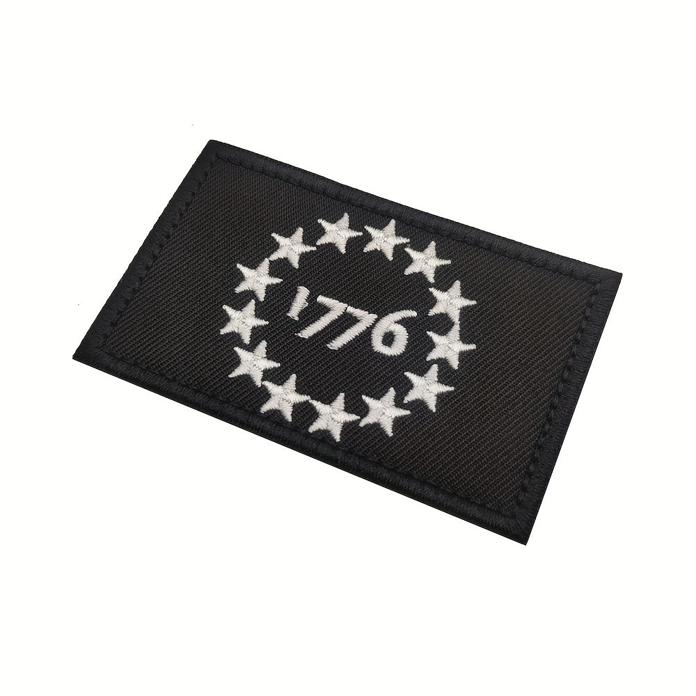 1776 Military Embroidered Patch for Jackets Vests Hats