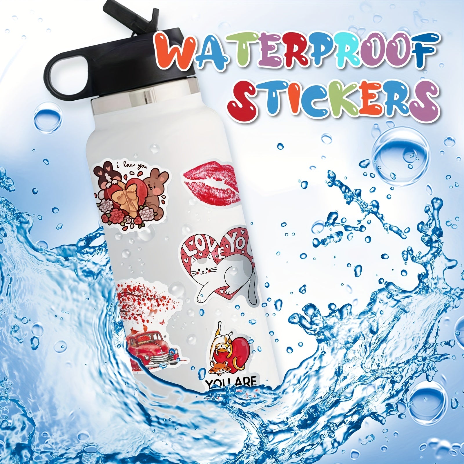 100pcs Sweet Series Ins Style Cartoon Stickers For Notebook