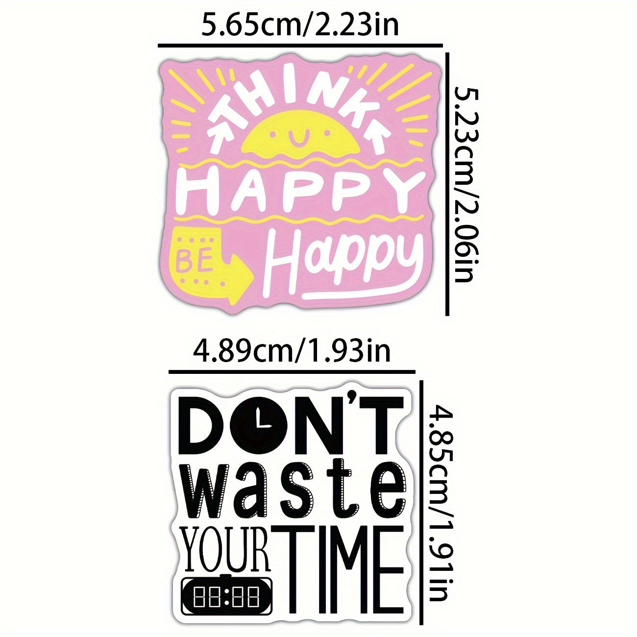 100pcs Inspirational Stickers Pack Positive Vinyl Quote Stickers