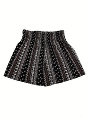 Floral Print High Waist Boho Shorts for Summer