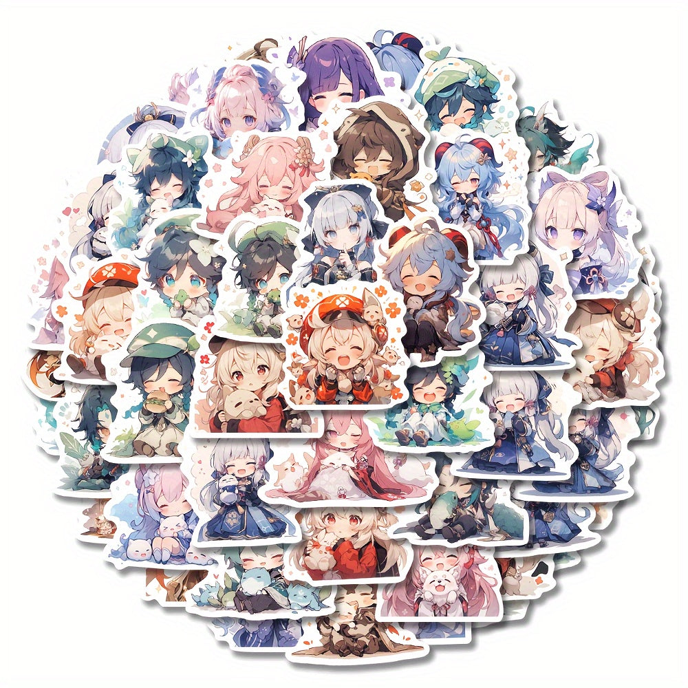 100pcs Anime Character PVC Stickers Waterproof for Laptop Luggage Bike Cup