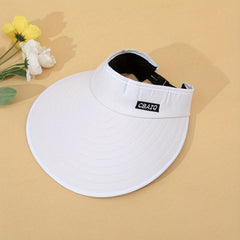 Women's Wide Brim Visor Hat Outdoor UV Protection Beach Sun Hat