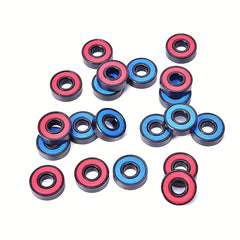 10Pcs 608 2RS Bearing Set Deep Groove Steel Sealed Ball Bearings
