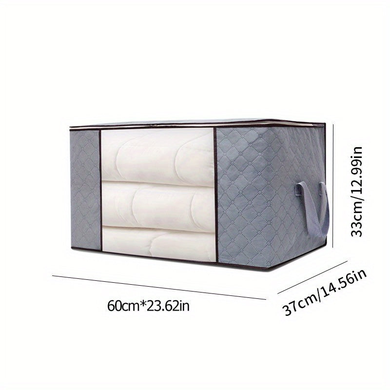 Blanket Storage Bags With Zipper Non Woven Large Organizers