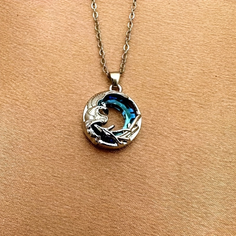 Creative Phoenix Pendant Necklace Decorative Accessories for Girls