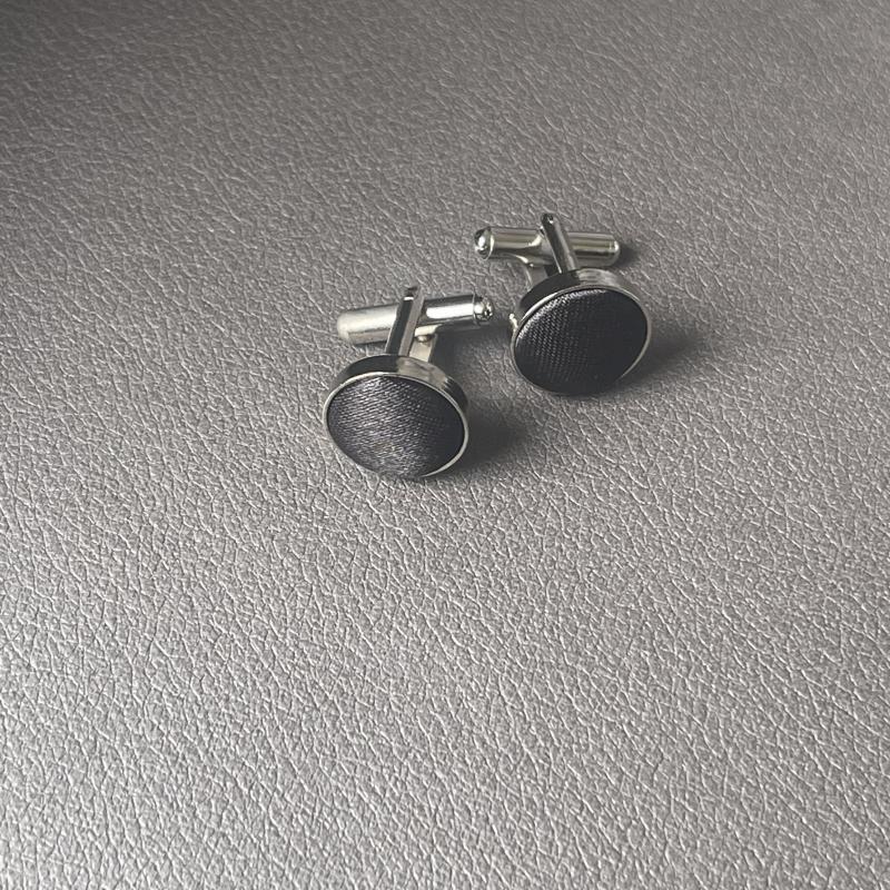 Men's Small Round Business Cufflinks