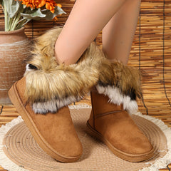 Thermal Round Toe Snow Boots Non Slip Wear Resistance Keep Warm Winter Boots