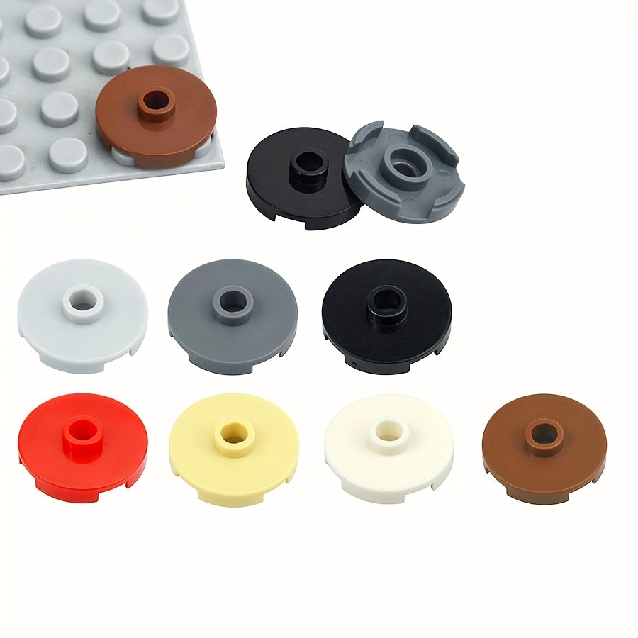 50pcs 2x2 Light Beige Building Blocks ABS Plastic