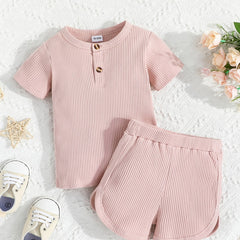 Boys Casual Outfit T shirt & Shorts Summer Kids Clothes