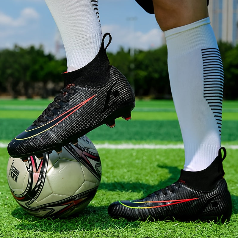 Kid's Spiked Football Cleats for Outdoor Training and Competition