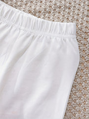 Girls' Mesh Lace Stitching Safety Leggings