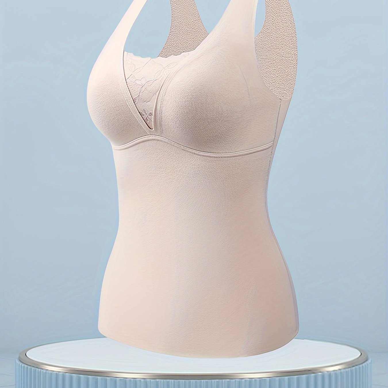 Lace Thermal Underwear Sleeveless Top Soft & Comfortable Women's Lingerie