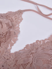Lace Halter Neck Sexy Bra Women's Cami Tops