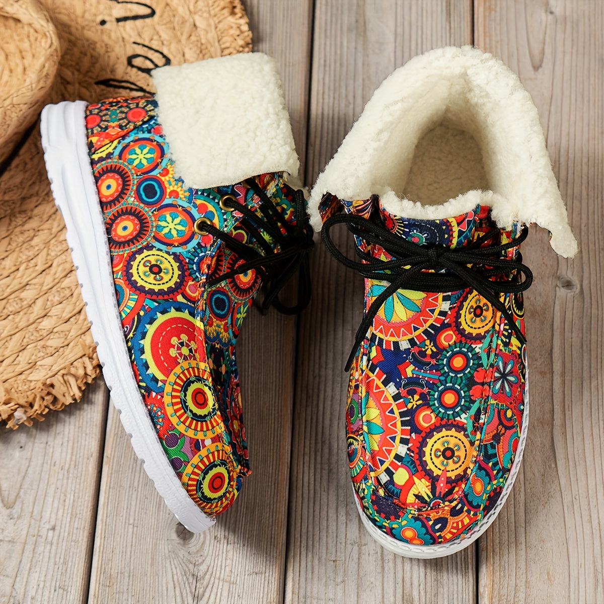 Women's Colorful Print Non-slip Sneakers