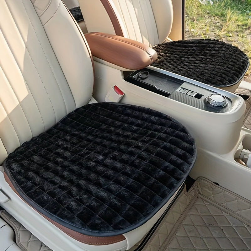 1pc Short Plush Car Warm Seat Cover Car Cushion