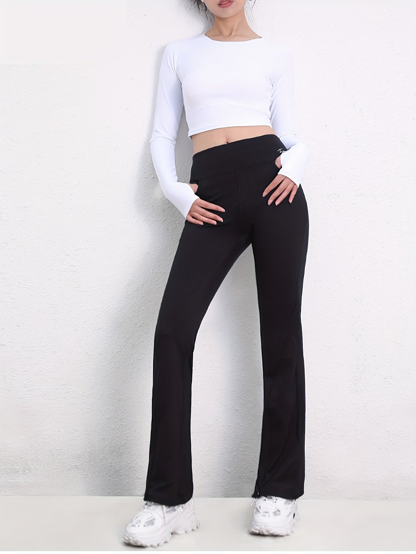 High Waist Yoga Pants Butt Lifting Flared Leggings
