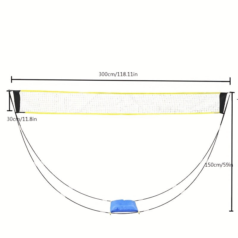 Movable Badminton Net Indoor Outdoor Training