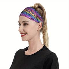 Rainbow Breathable Headband for Sport & Casual Outfits