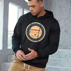 London Postal Service Print Hoodie for Men