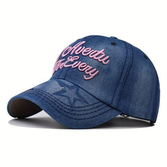 Letter Embroidery Baseball Cap Vintage Sun Hat Adjustable