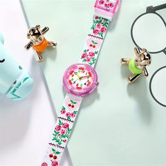 Cartoon Rainbow Little Horse Children's Watch Bee Dolphin Silicone Quartz Watch