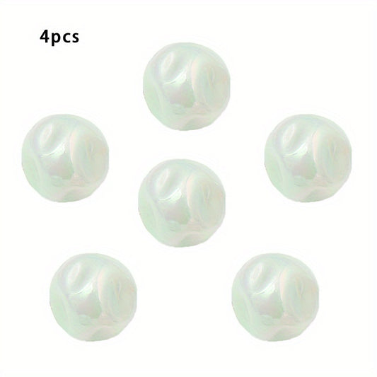 10pcs Acrylic Colorful Fig Pattern Beads Straight Hole DIY Mobile Chain