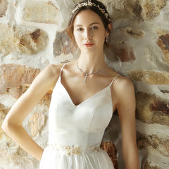 Baroque Flower Faux Pearls Bridal Headpieces Bride Wedding Headbands
