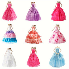9-Piece Evening Dresses for 29" Dolls with Clothes and Accessories