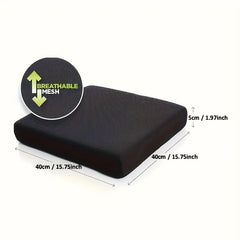 Foam Seat Cushion Chair Pad with Washable Cover for Lower Back Pain Relief