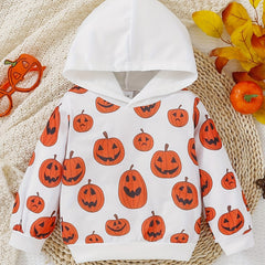 Halloween Cartoon Graphic Hoodie Sweatshirt