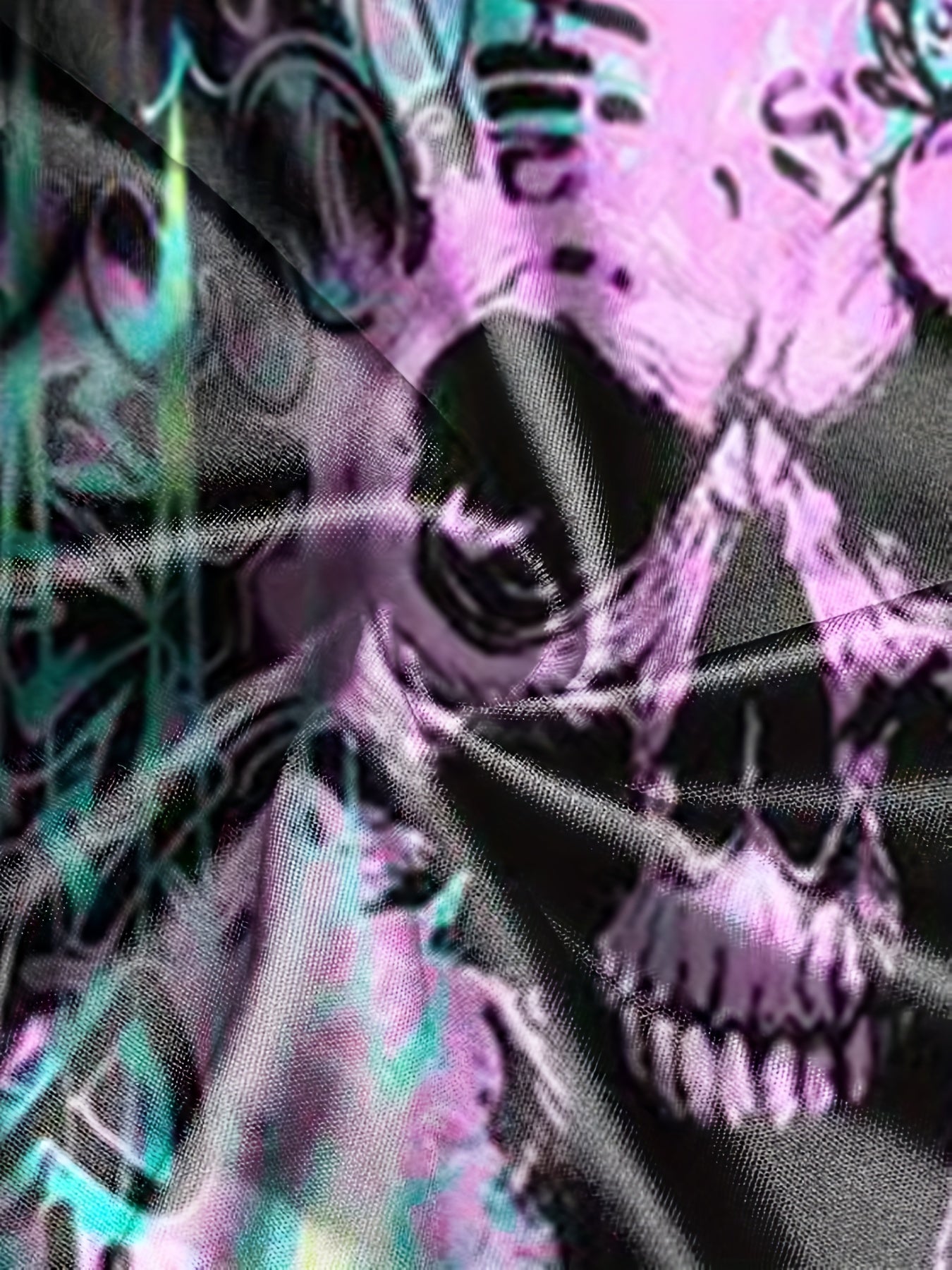 Men's Stylish Skull Graphic T-shirt & Comfy Shorts Set for Outdoor