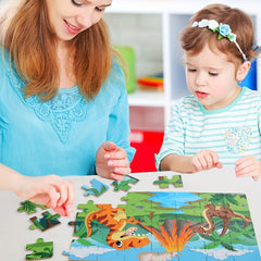 Dinosaur Puzzle for Kids - Educational Brain Teaser Game