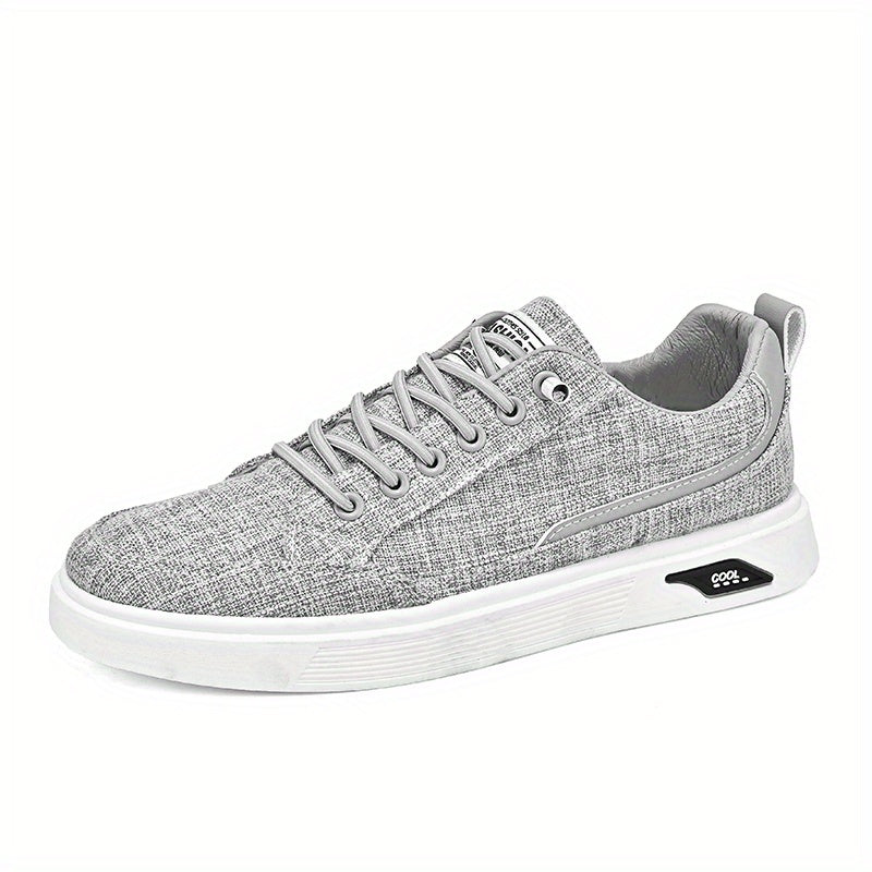 Men's Non Slip Canvas Skate Shoes Low Top Lace Up Sneakers