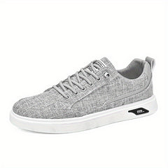 Men's Non Slip Canvas Skate Shoes Low Top Lace Up Sneakers